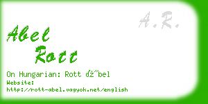 abel rott business card